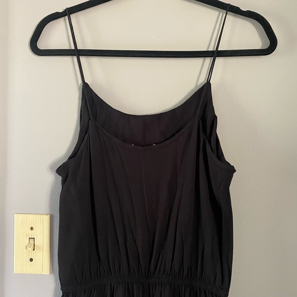 All black wide leg jumpsuit - Picture 1 of 4